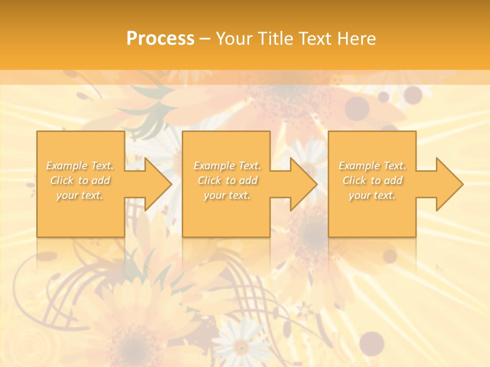 Blemish Daisy Bouquet PowerPoint Template