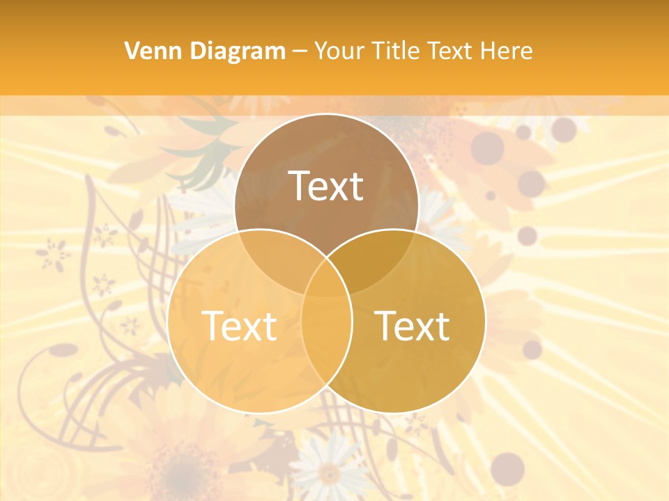 Blemish Daisy Bouquet PowerPoint Template