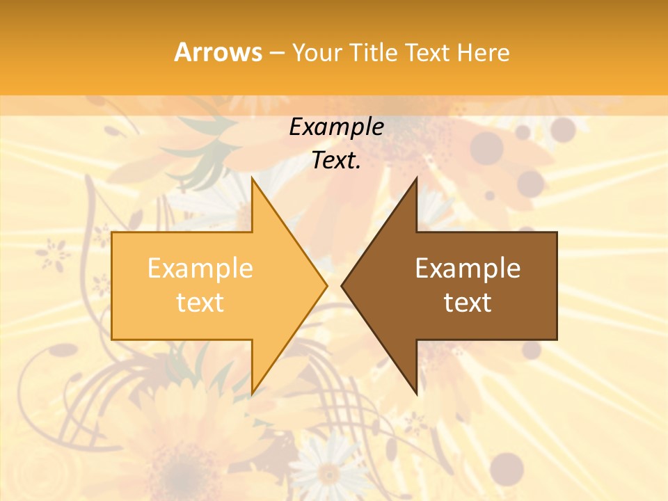 Blemish Daisy Bouquet PowerPoint Template