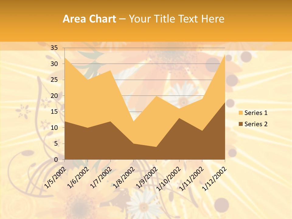Blemish Daisy Bouquet PowerPoint Template