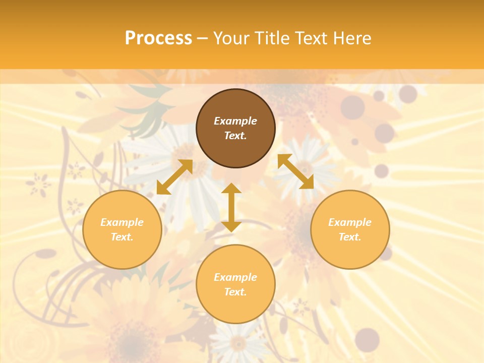 Blemish Daisy Bouquet PowerPoint Template
