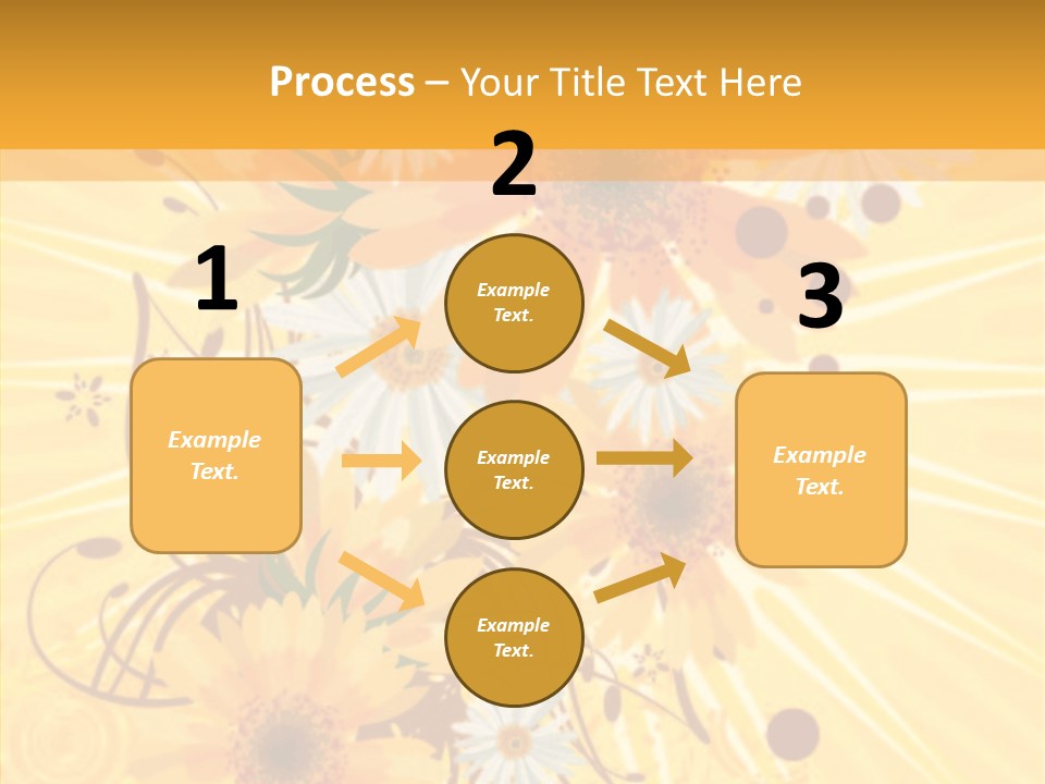 Blemish Daisy Bouquet PowerPoint Template