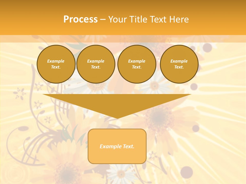 Blemish Daisy Bouquet PowerPoint Template