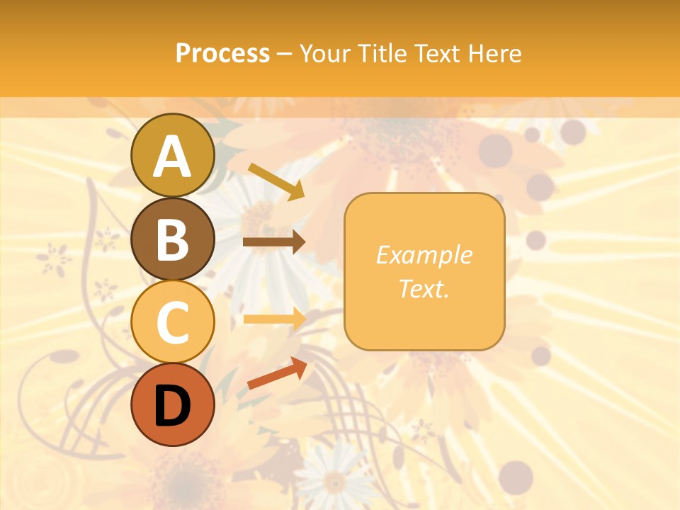 Blemish Daisy Bouquet PowerPoint Template