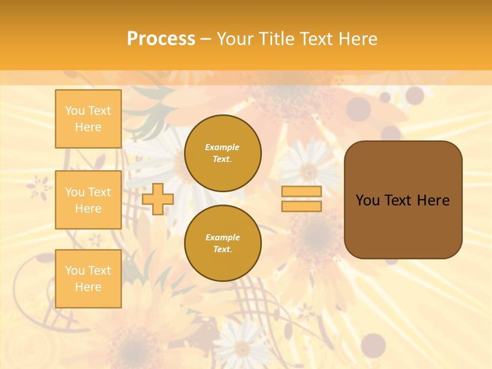 Blemish Daisy Bouquet PowerPoint Template