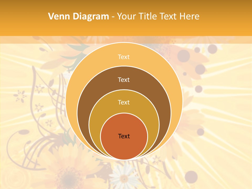 Blemish Daisy Bouquet PowerPoint Template