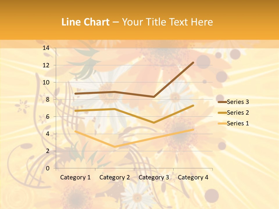 Blemish Daisy Bouquet PowerPoint Template