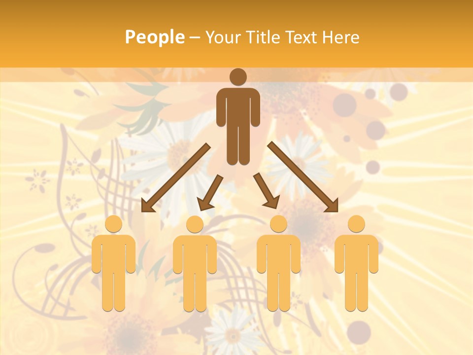 Blemish Daisy Bouquet PowerPoint Template