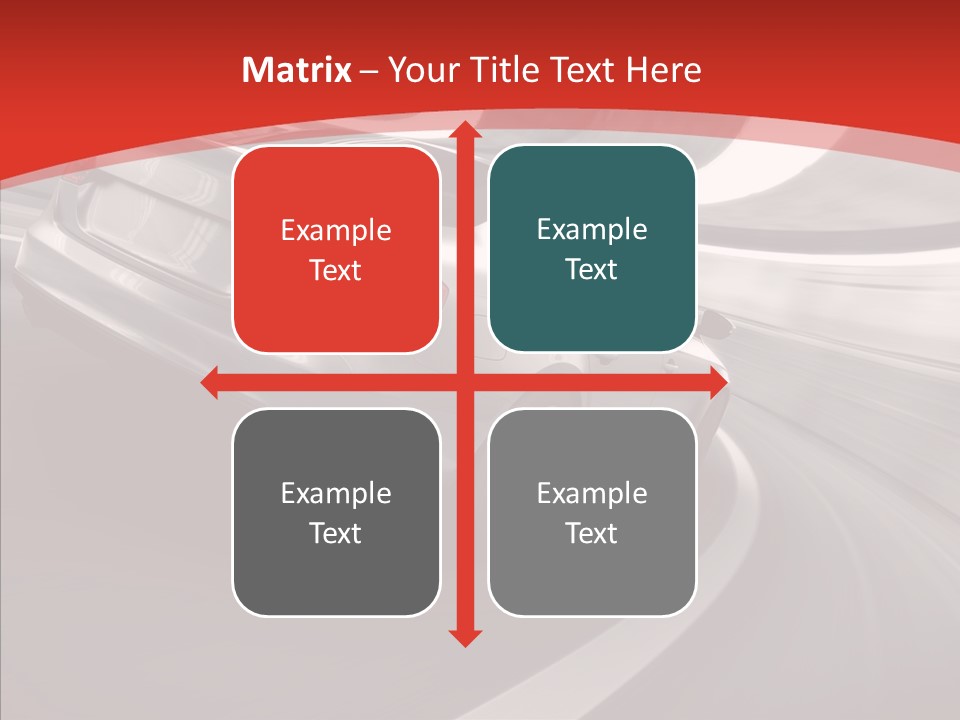 Transport Metallic Sportscar PowerPoint Template