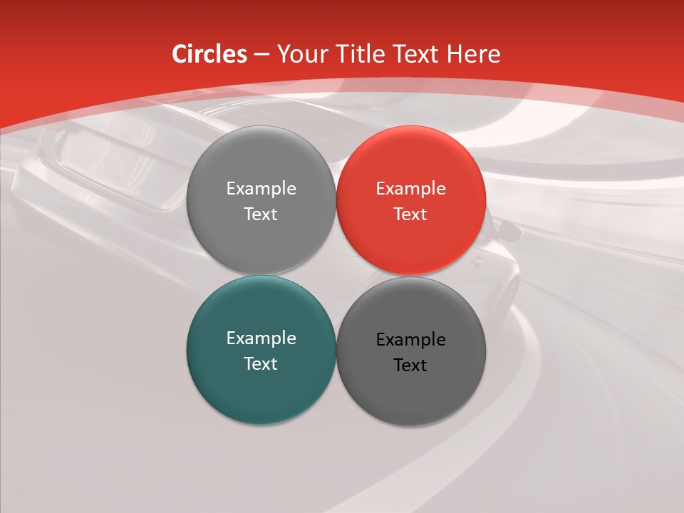Transport Metallic Sportscar PowerPoint Template