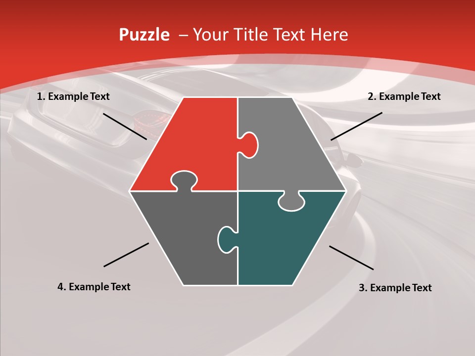 Transport Metallic Sportscar PowerPoint Template