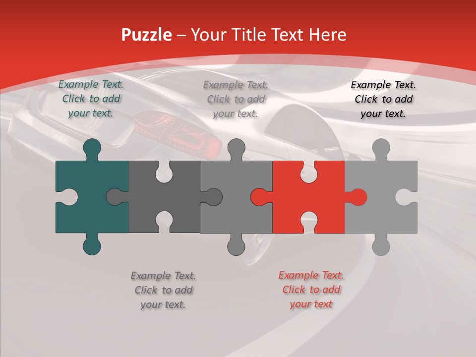 Transport Metallic Sportscar PowerPoint Template