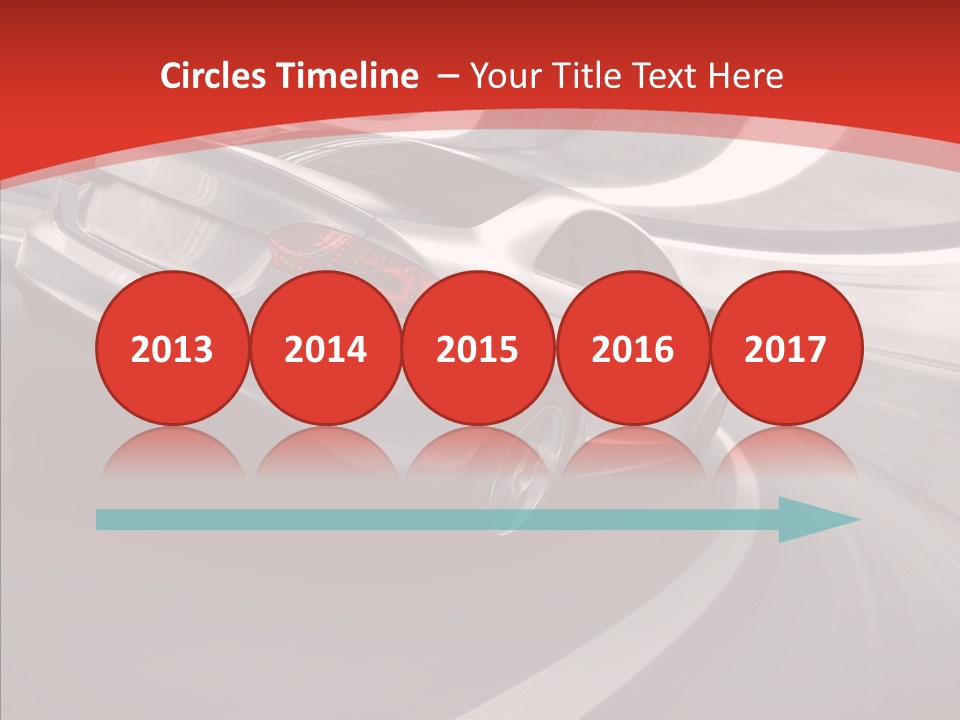 Transport Metallic Sportscar PowerPoint Template