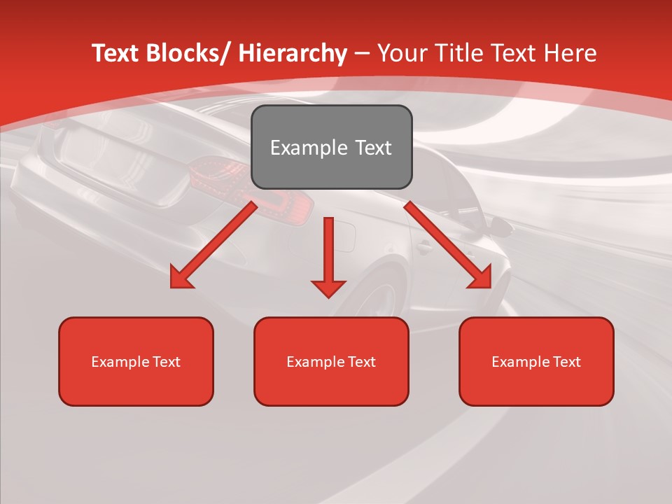 Transport Metallic Sportscar PowerPoint Template
