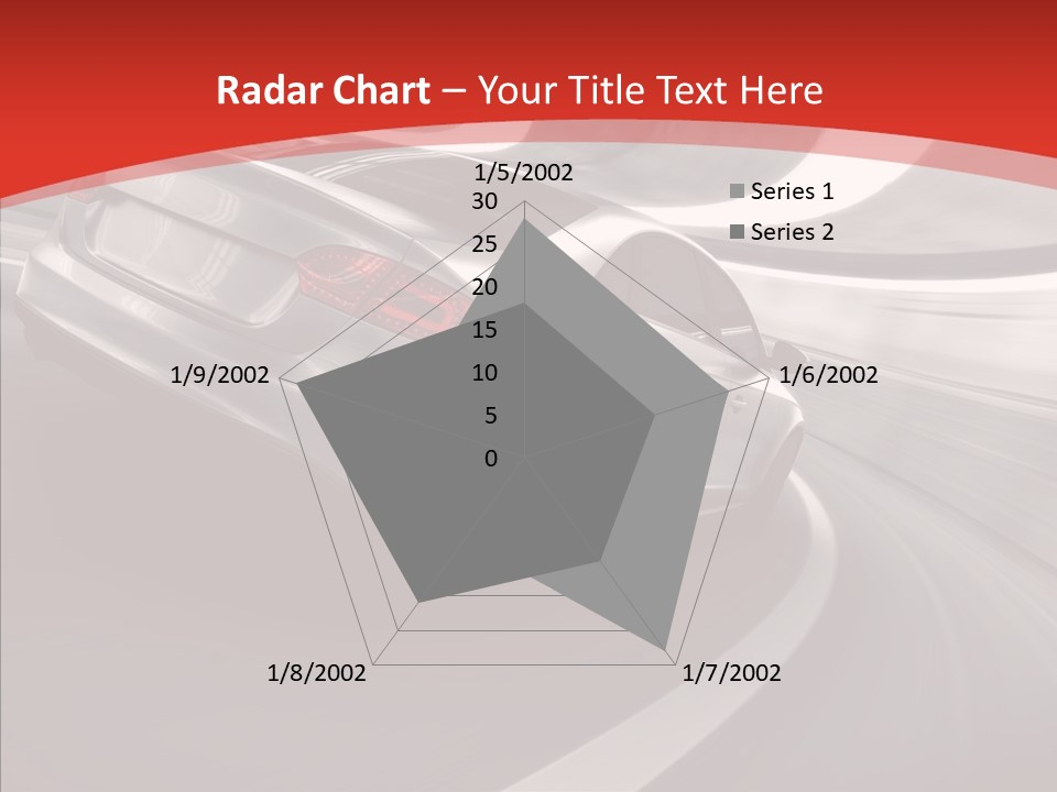 Transport Metallic Sportscar PowerPoint Template