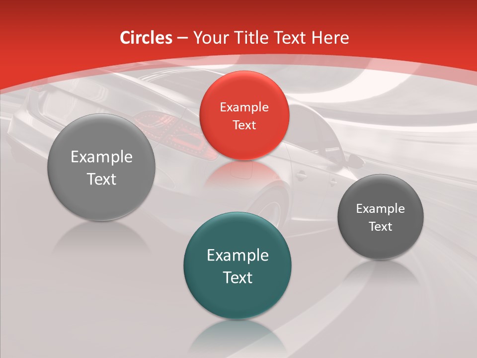 Transport Metallic Sportscar PowerPoint Template