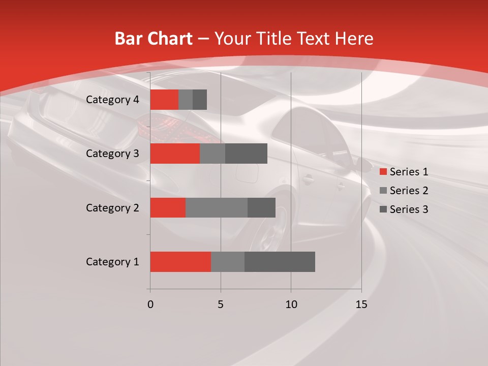 Transport Metallic Sportscar PowerPoint Template