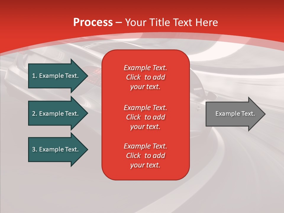 Transport Metallic Sportscar PowerPoint Template