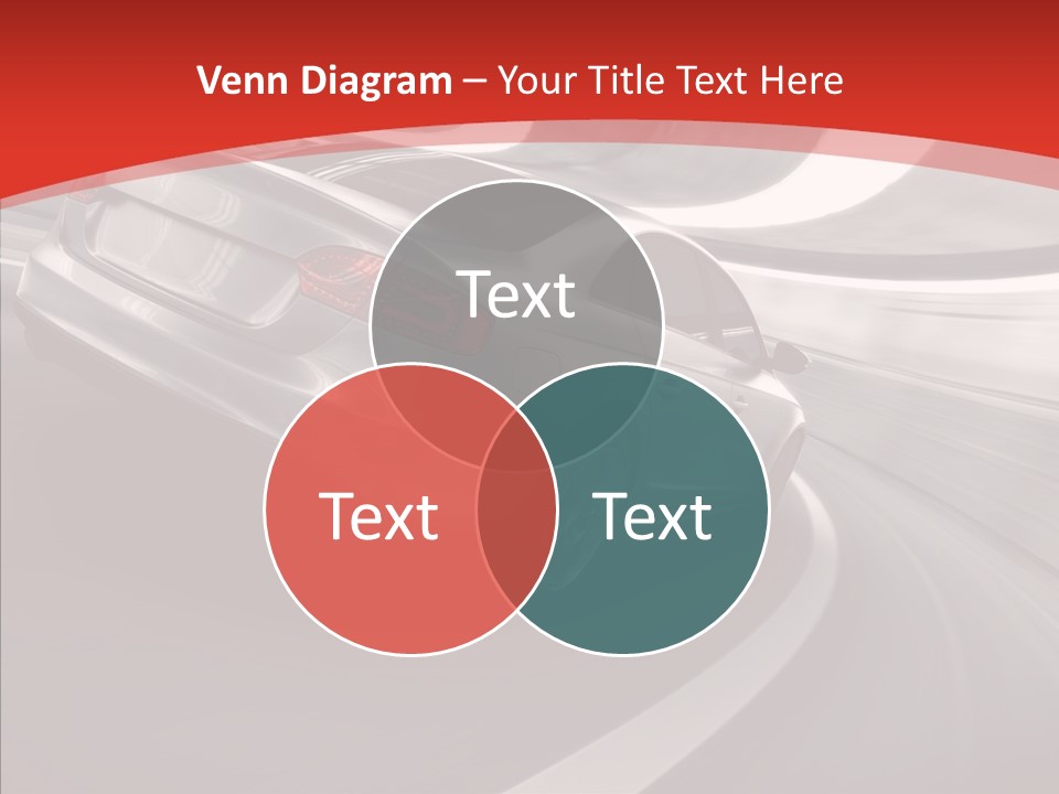 Transport Metallic Sportscar PowerPoint Template