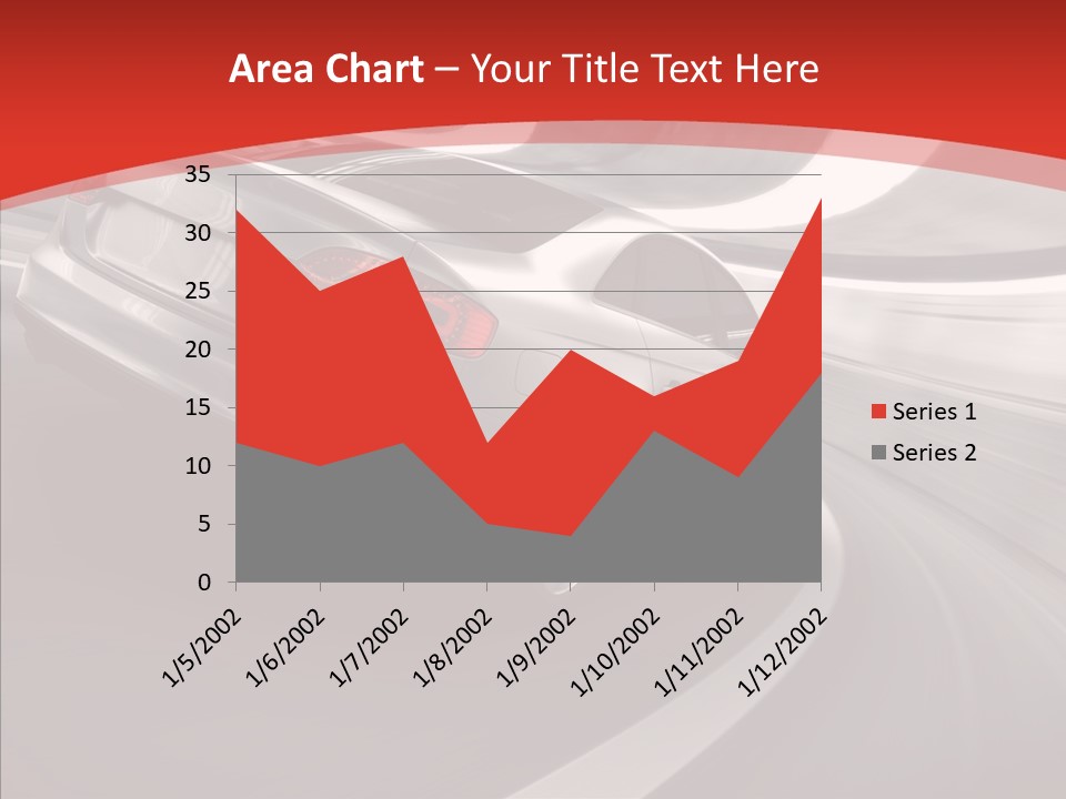 Transport Metallic Sportscar PowerPoint Template
