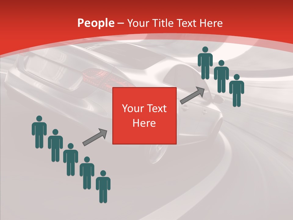 Transport Metallic Sportscar PowerPoint Template