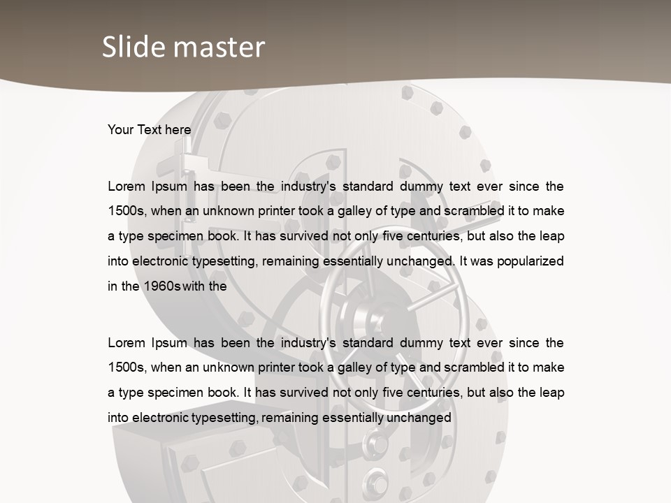 Locked Safety Secret PowerPoint Template