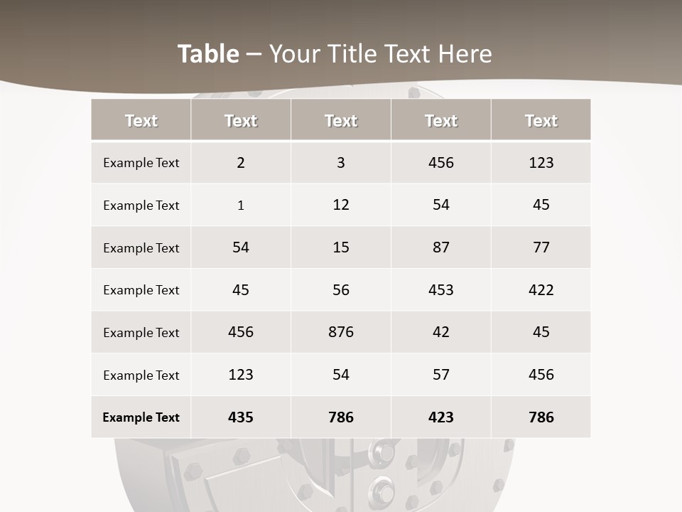 Locked Safety Secret PowerPoint Template