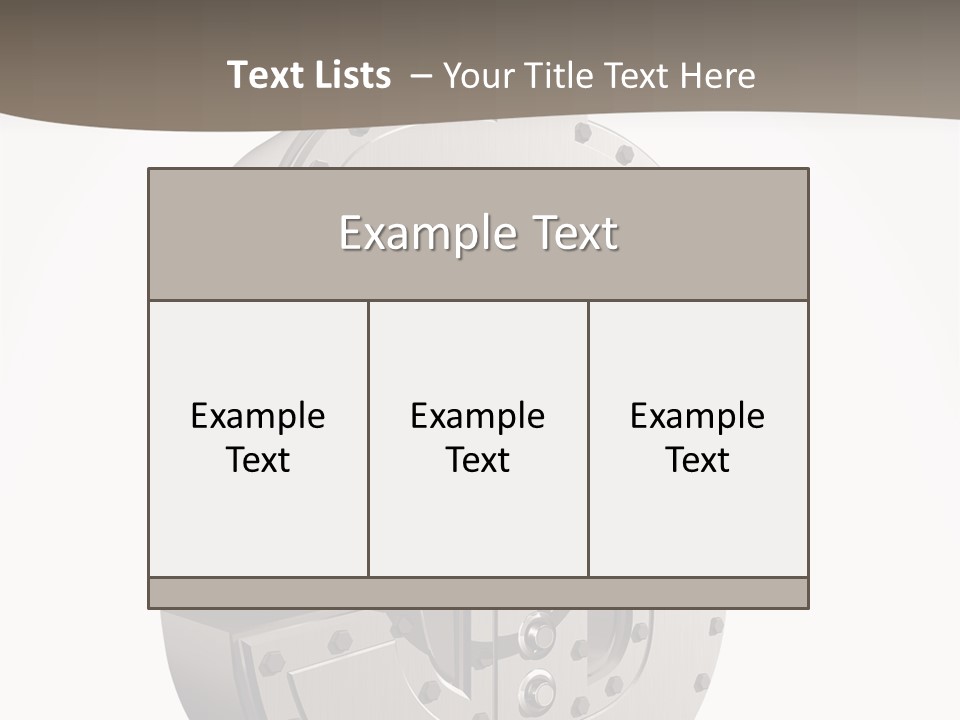 Locked Safety Secret PowerPoint Template