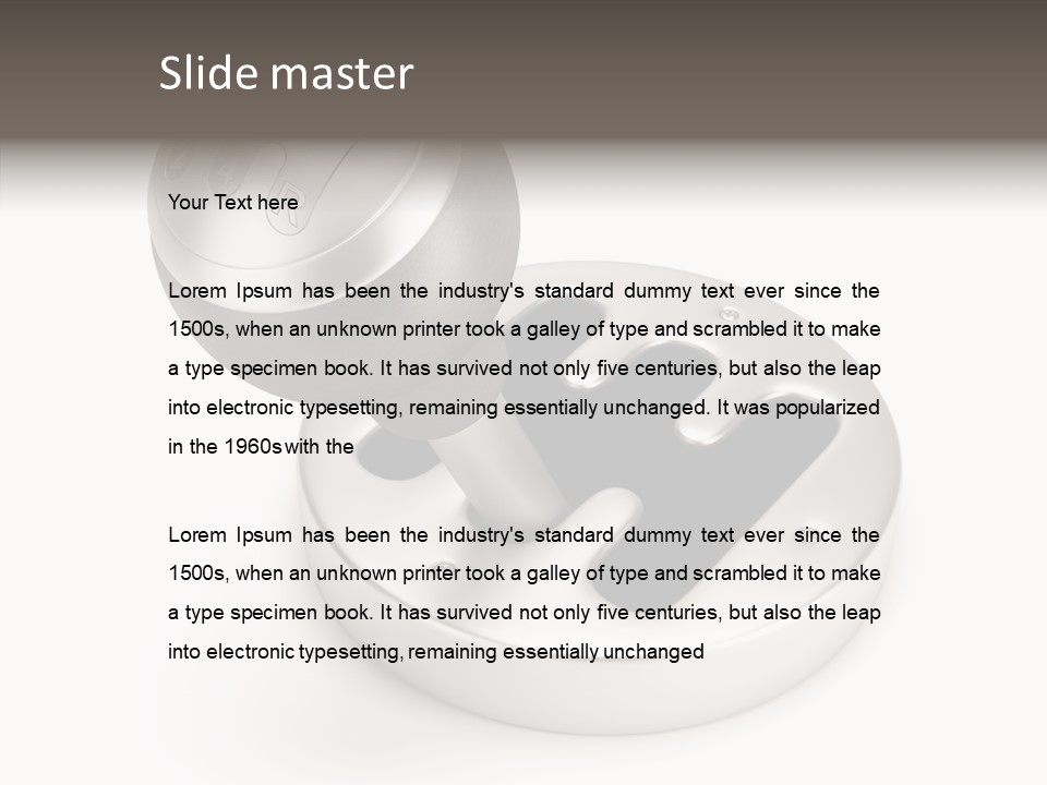 White High Manual PowerPoint Template
