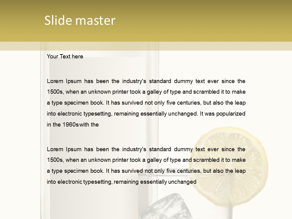 Ice Water Blank PowerPoint Template