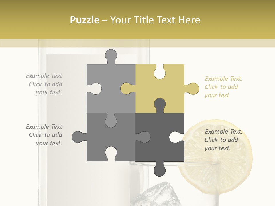 Ice Water Blank PowerPoint Template