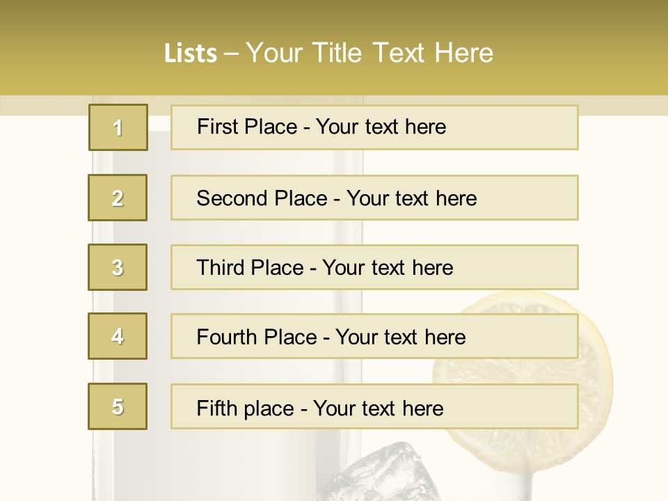 Ice Water Blank PowerPoint Template