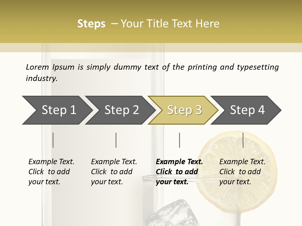 Ice Water Blank PowerPoint Template