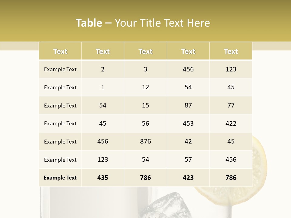 Ice Water Blank PowerPoint Template