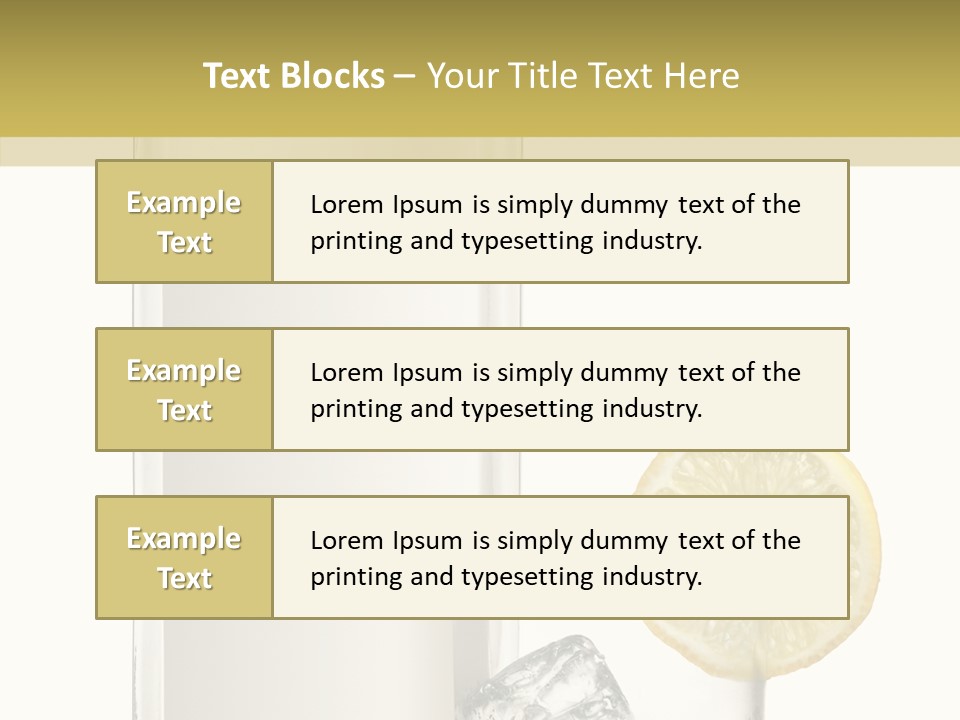 Ice Water Blank PowerPoint Template