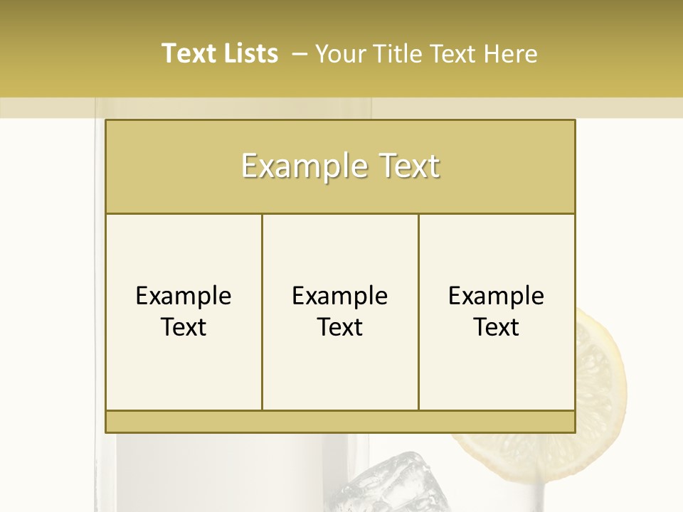 Ice Water Blank PowerPoint Template