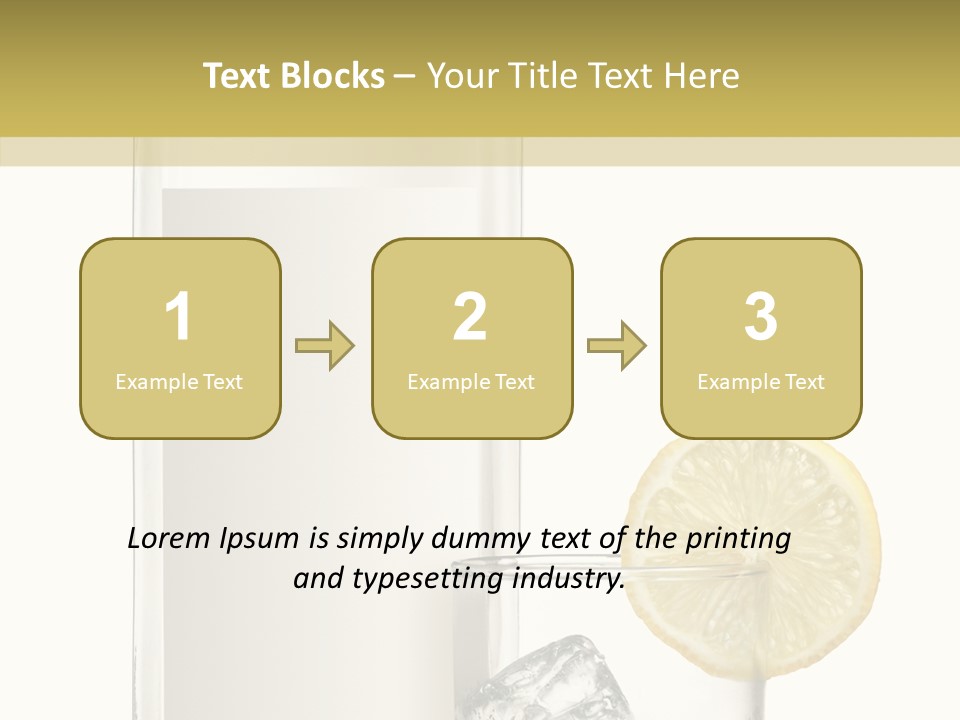 Ice Water Blank PowerPoint Template