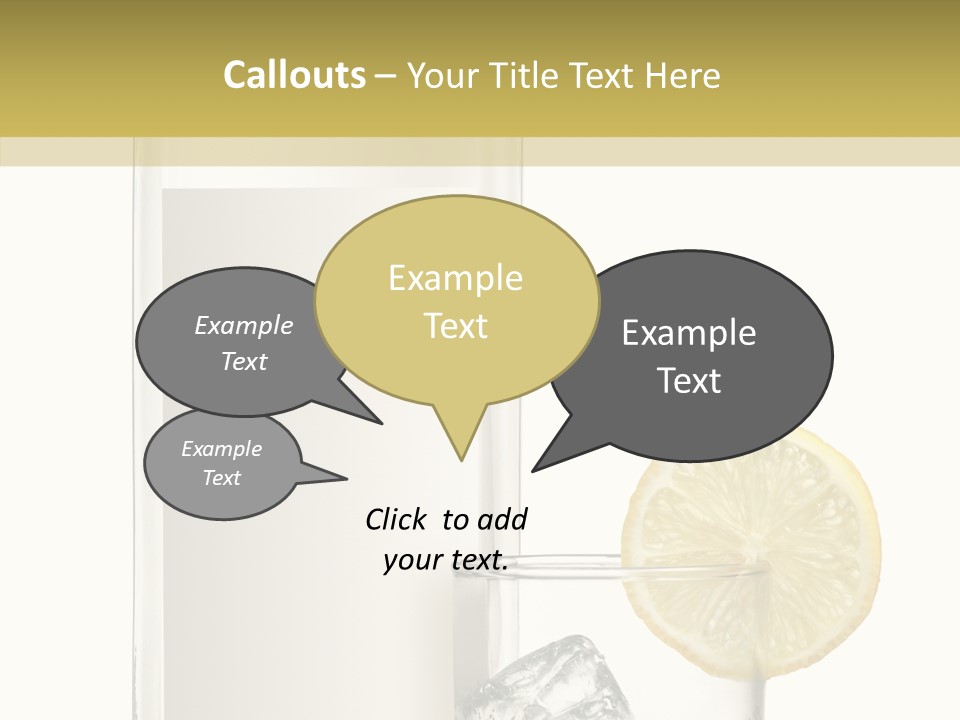 Ice Water Blank PowerPoint Template