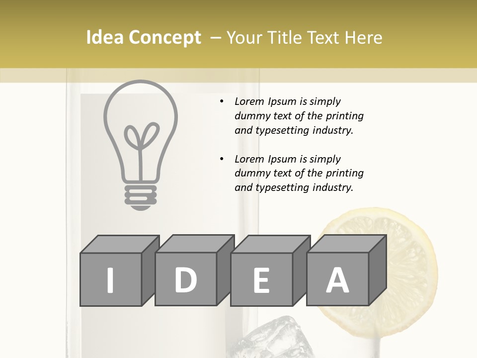 Ice Water Blank PowerPoint Template