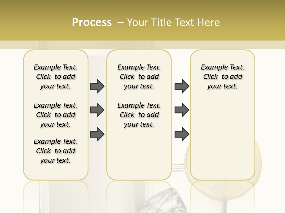 Ice Water Blank PowerPoint Template