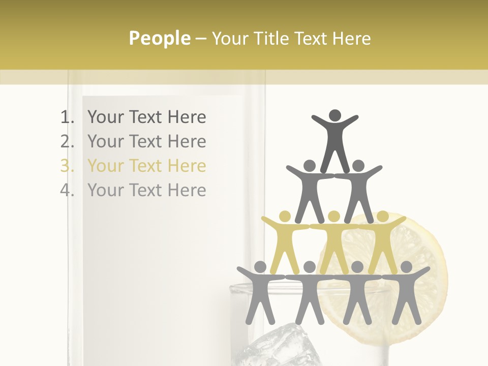 Ice Water Blank PowerPoint Template