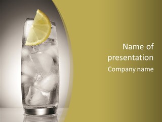 Clear Ice Drink PowerPoint Template