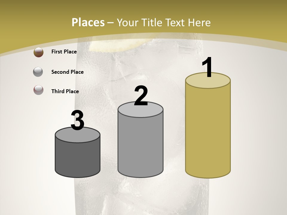 Clear Ice Drink PowerPoint Template