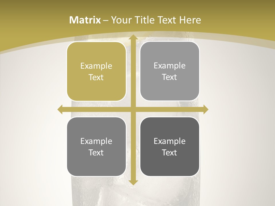 Clear Ice Drink PowerPoint Template