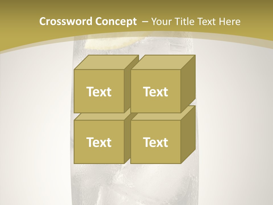 Clear Ice Drink PowerPoint Template