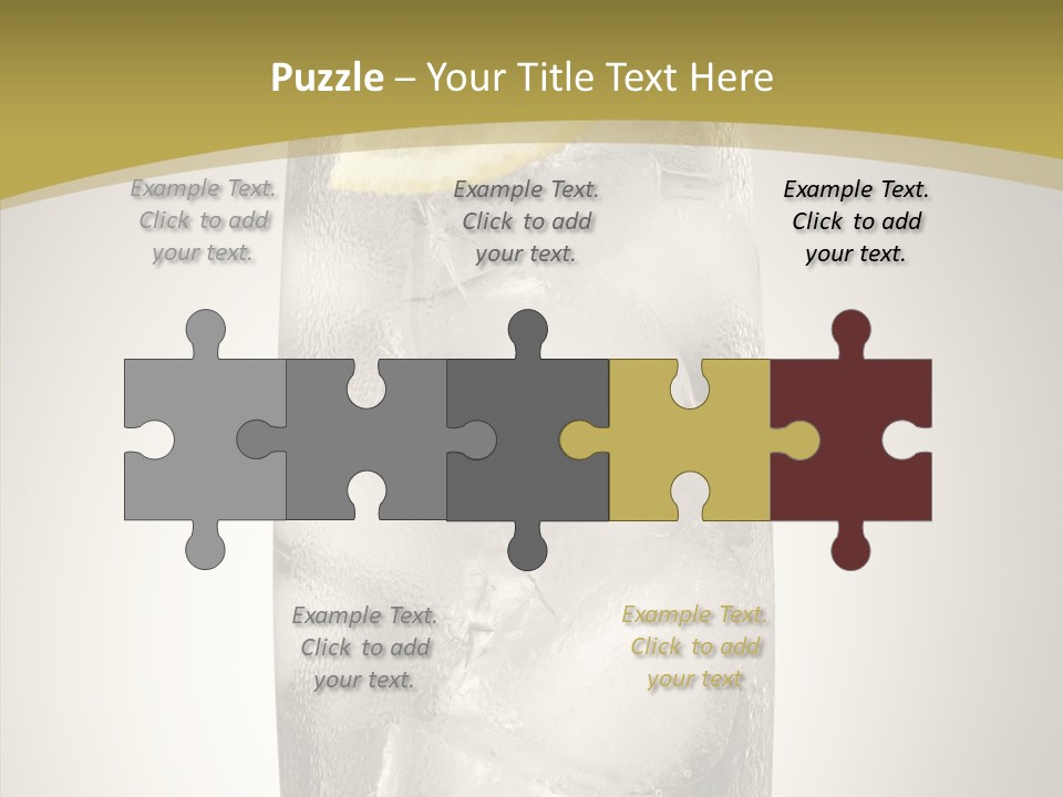 Clear Ice Drink PowerPoint Template