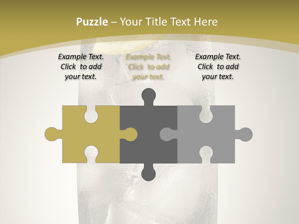 Clear Ice Drink PowerPoint Template