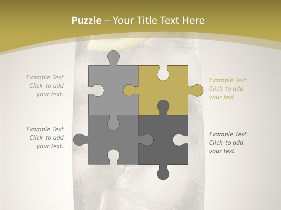 Clear Ice Drink PowerPoint Template