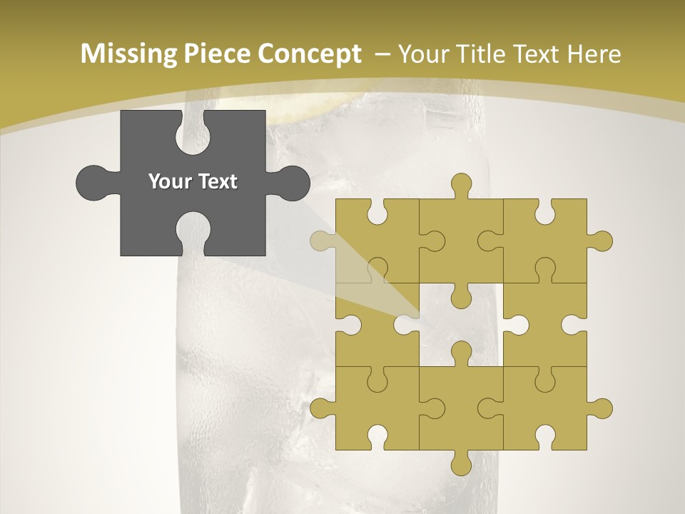 Clear Ice Drink PowerPoint Template