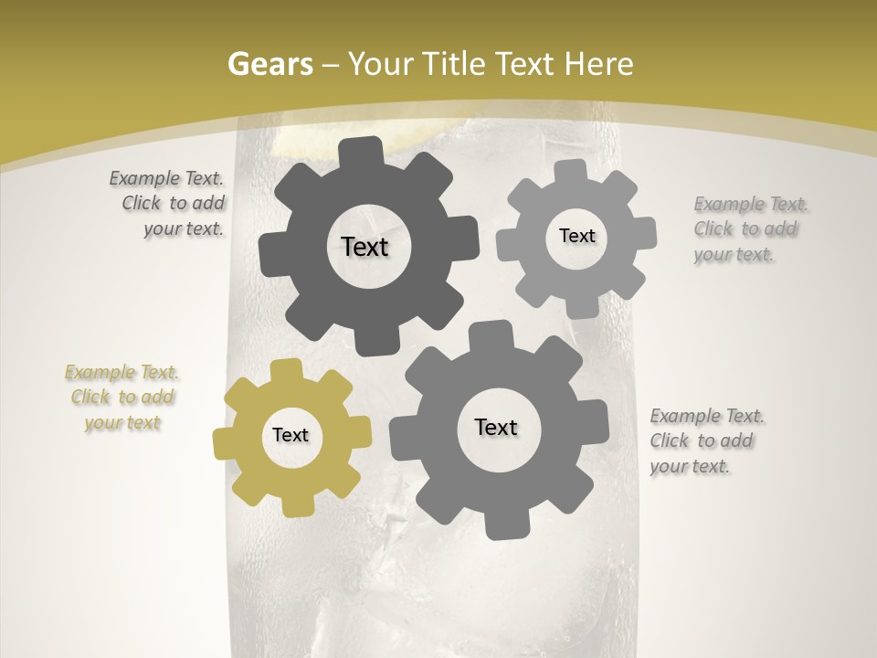 Clear Ice Drink PowerPoint Template